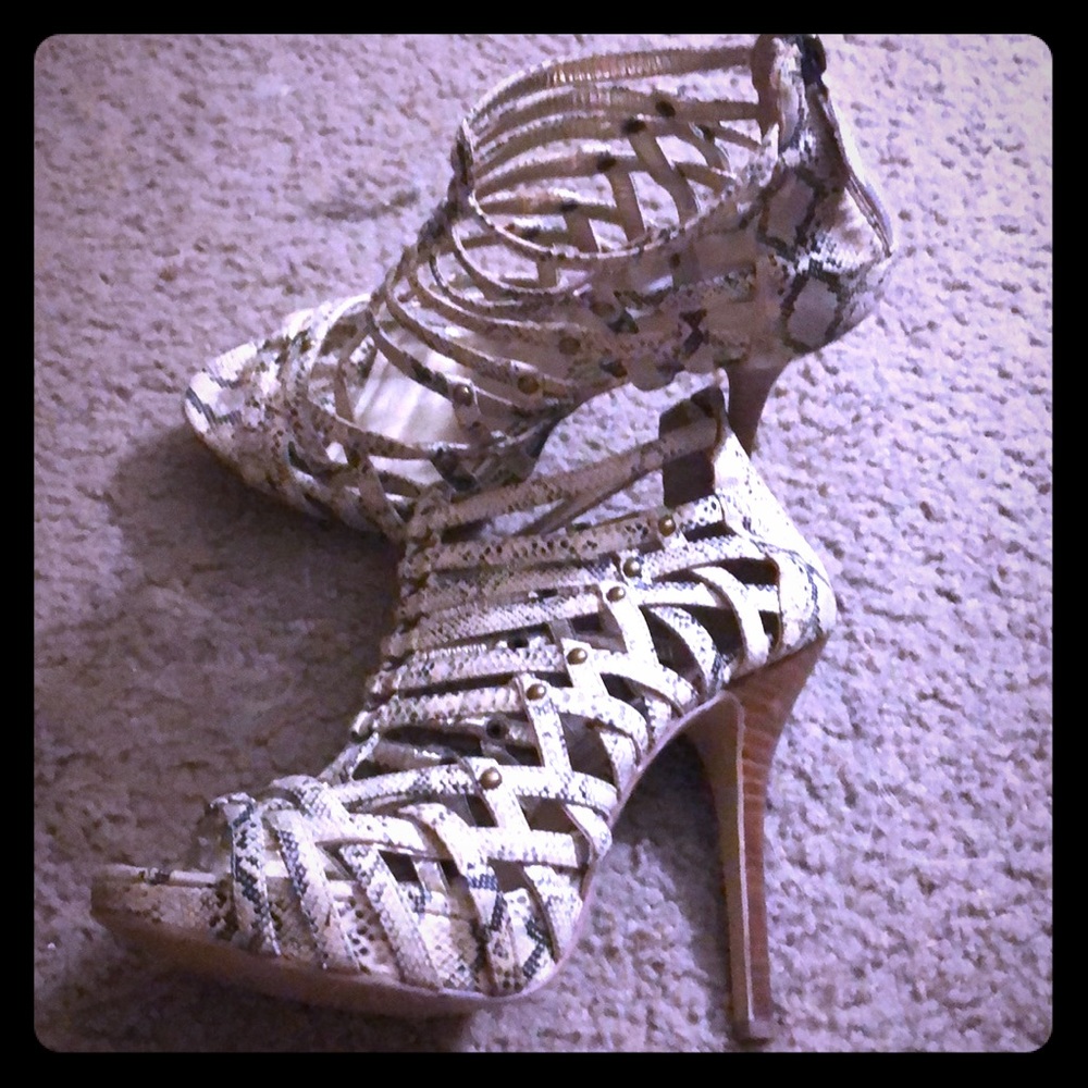 Steve Madder faux croc heels